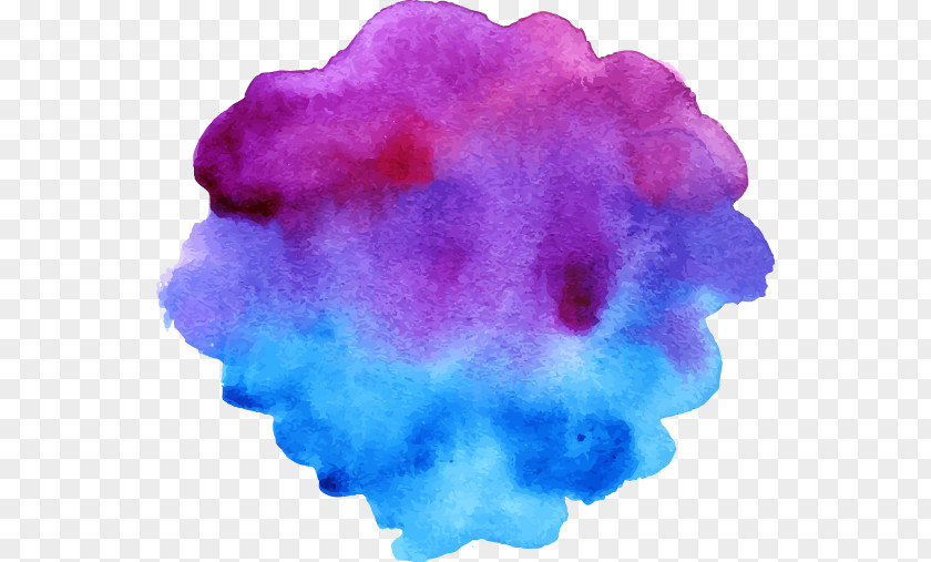 Colorful Ink Effect Watercolor Painting Splash Art Illustration PNG