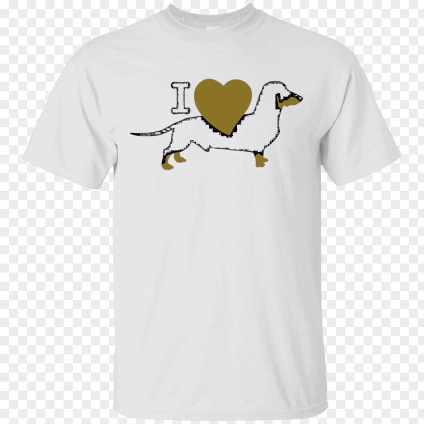 Dachshund T-shirt Bird Sleeve White PNG