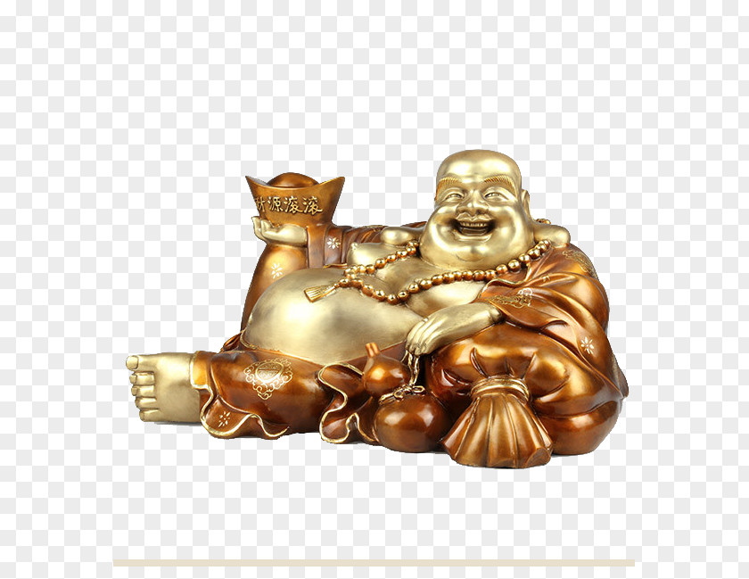 Pure Copper Maitreya Buddha Buddhahood Budai PNG