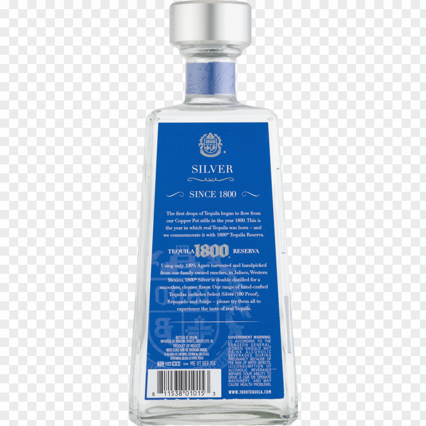 Tequila Distilled Beverage 1800 Distillation Alcoholic Drink PNG