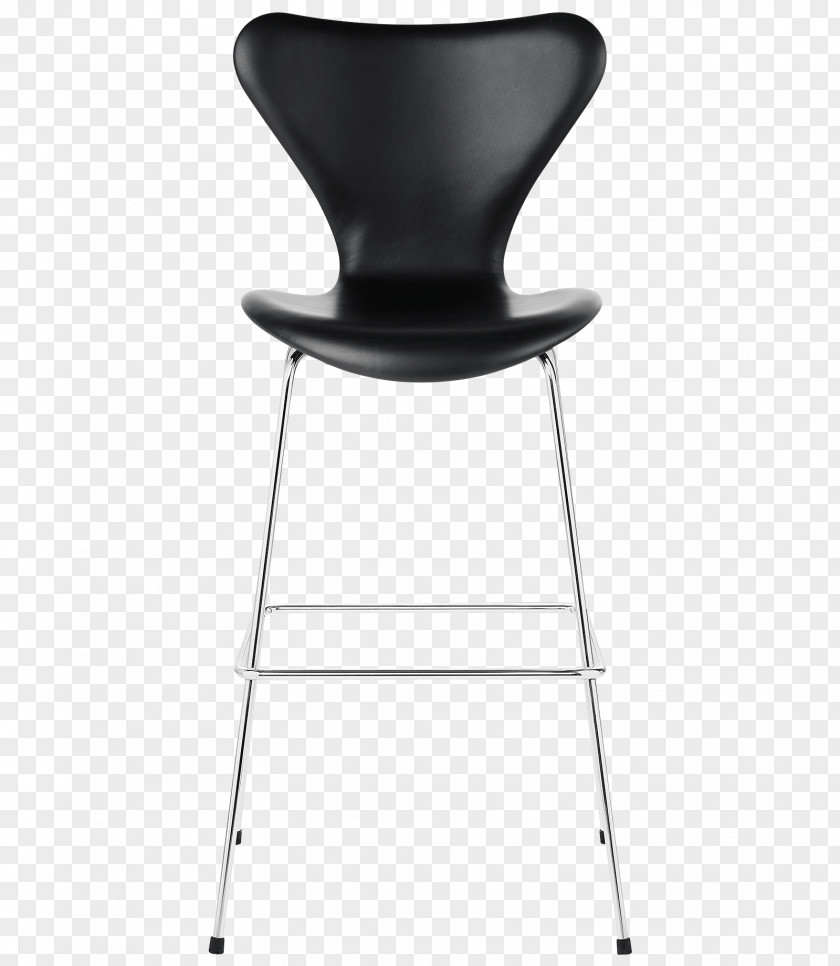 Arne Jacobsen Model 3107 Chair Bar Stool Fritz Hansen Upholstery PNG