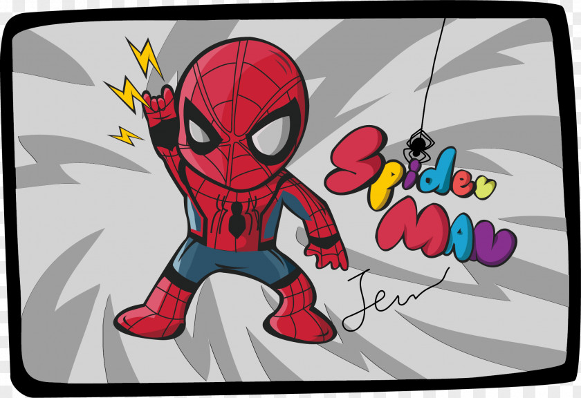 Illustration Spider-Man Creative Work Cartoon PNG