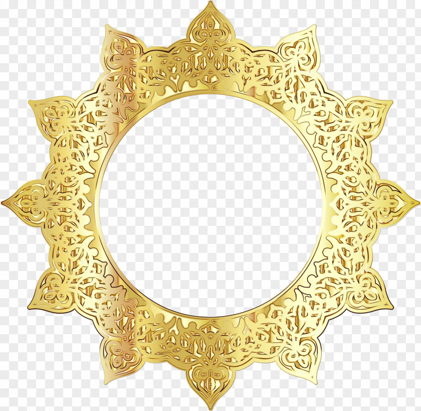 Interior Design Ornament Metal Brass Circle PNG