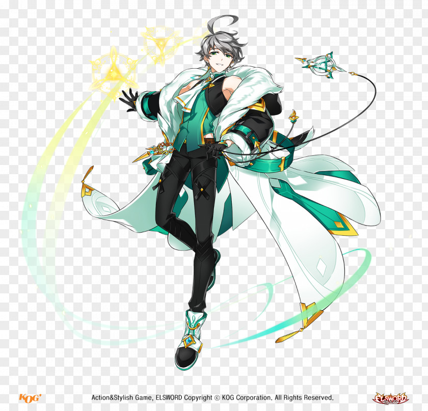 OL Elsword Concept Art Model Sheet Job PNG