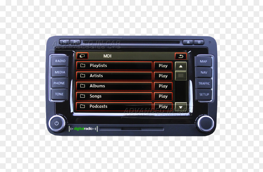 Volkswagen Audi Car Radio Navigation PNG