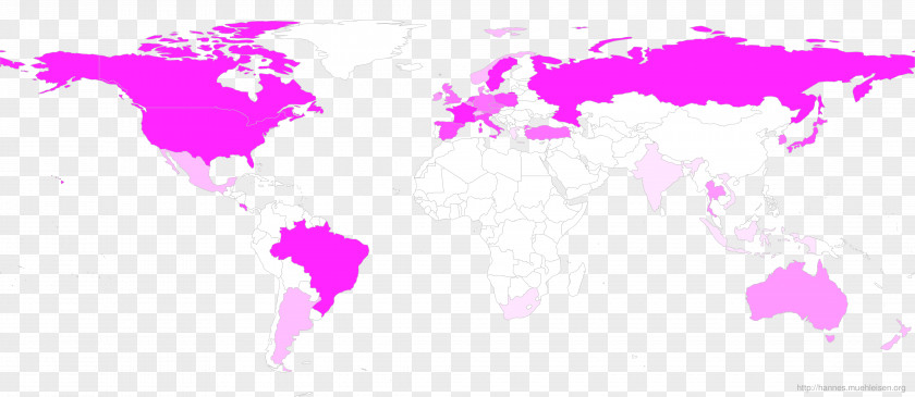 World Map Choropleth Globe PNG