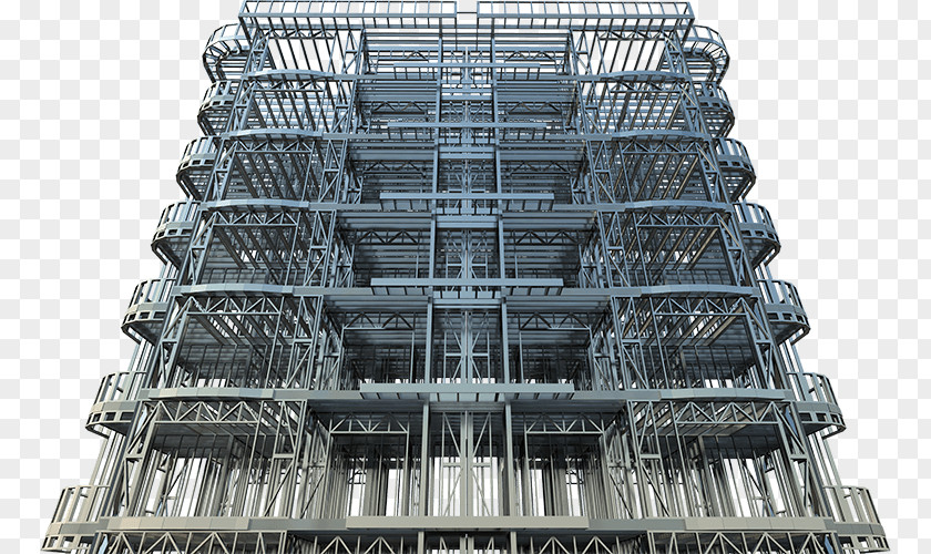 Building Facade Scaffolding Architectural Engineering Steel PNG