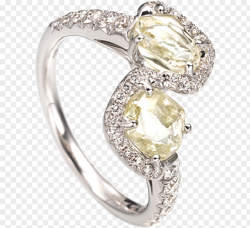 Ring Earring Engagement Diamond Cut PNG