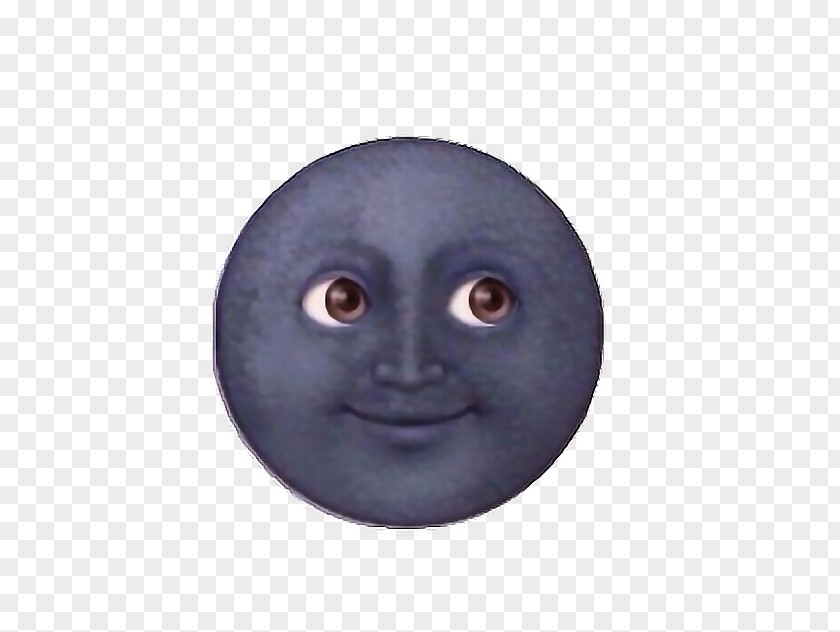 Scarry Emoji Black Moon Emoticon PNG