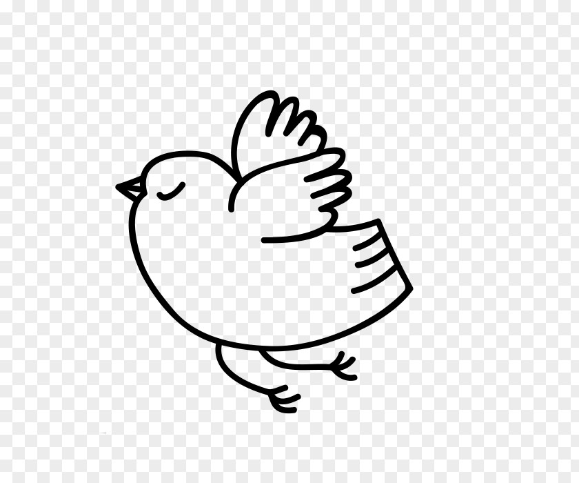 Simple Pen Birdie Bird Clip Art PNG