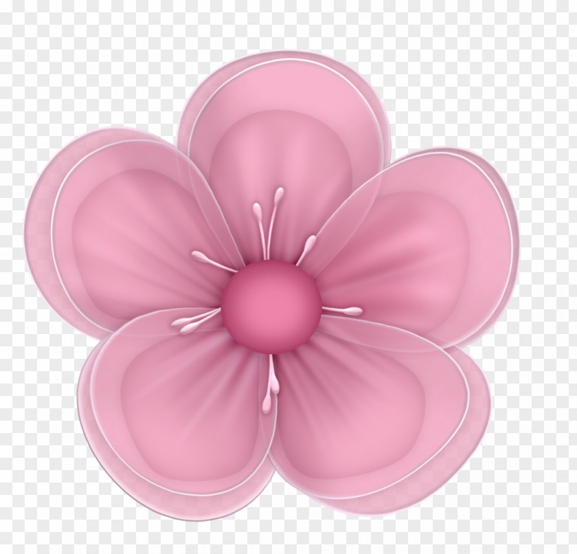 Blending Pink Flowers Blue Clip Art PNG