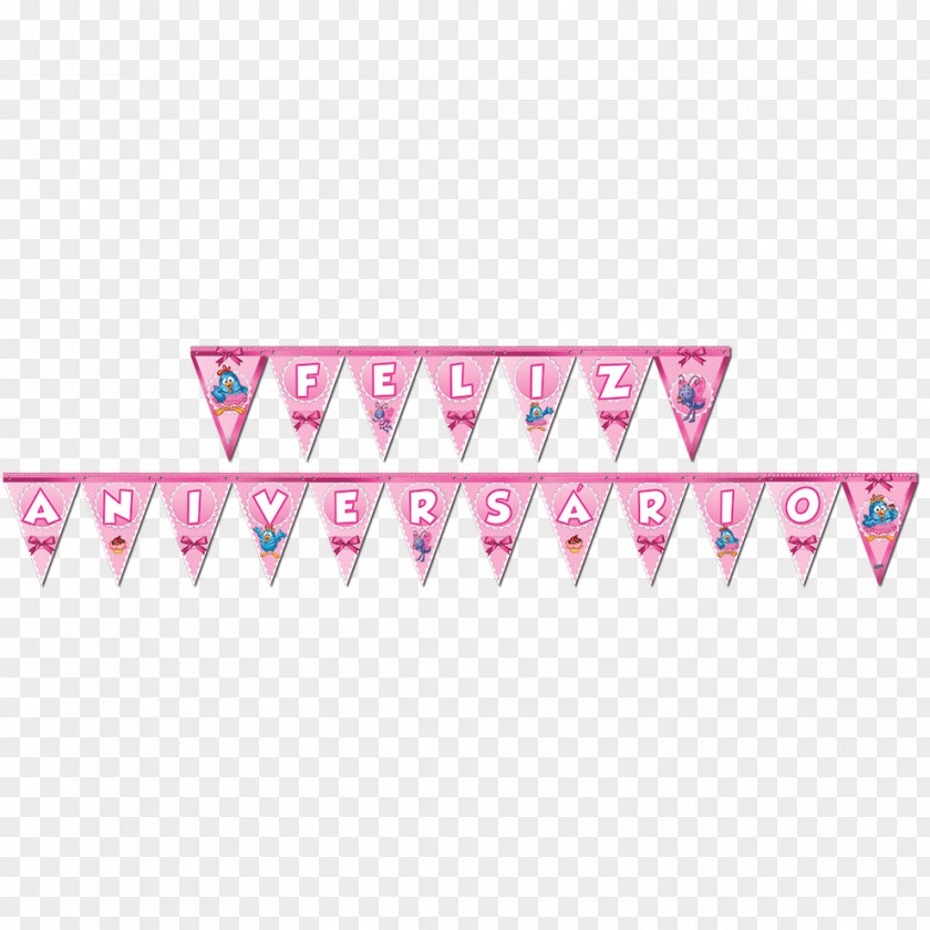 Faixa Rosa Galinha Pintadinha Birthday Paper Party Happiness PNG