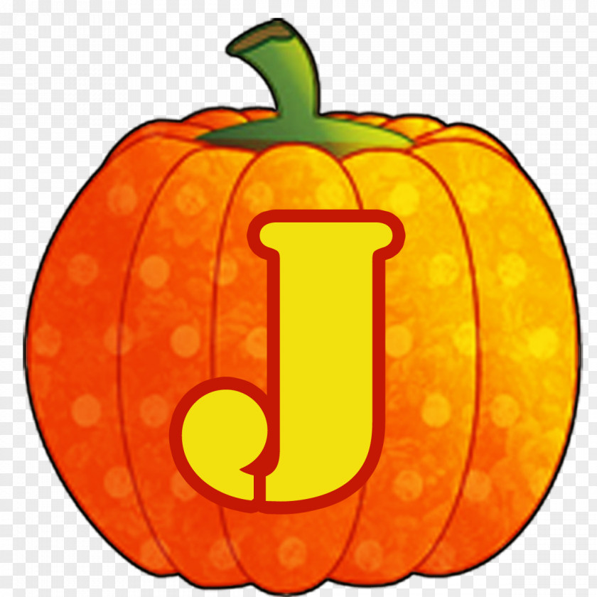 Pumpkin Jack-o'-lantern Halloween Alphabet Digital Scrapbooking PNG