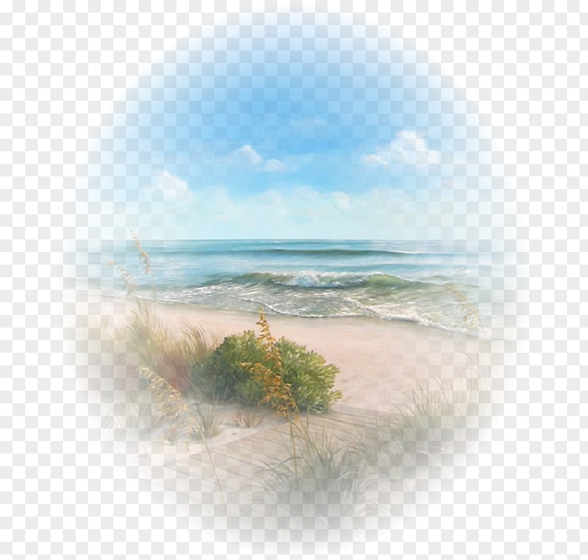 Sea Landscape Painting Blog PNG