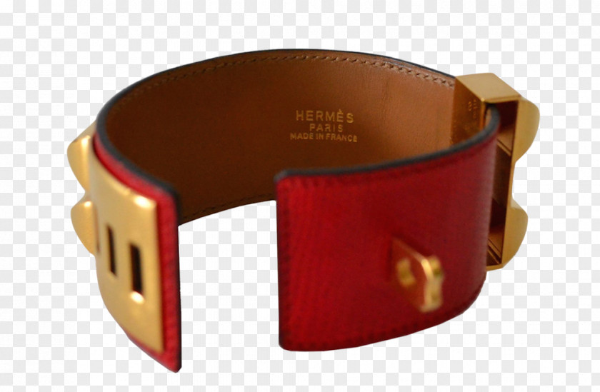 Hermes Bracelet Dog Collar Belt Lézard Rouge Braise PNG