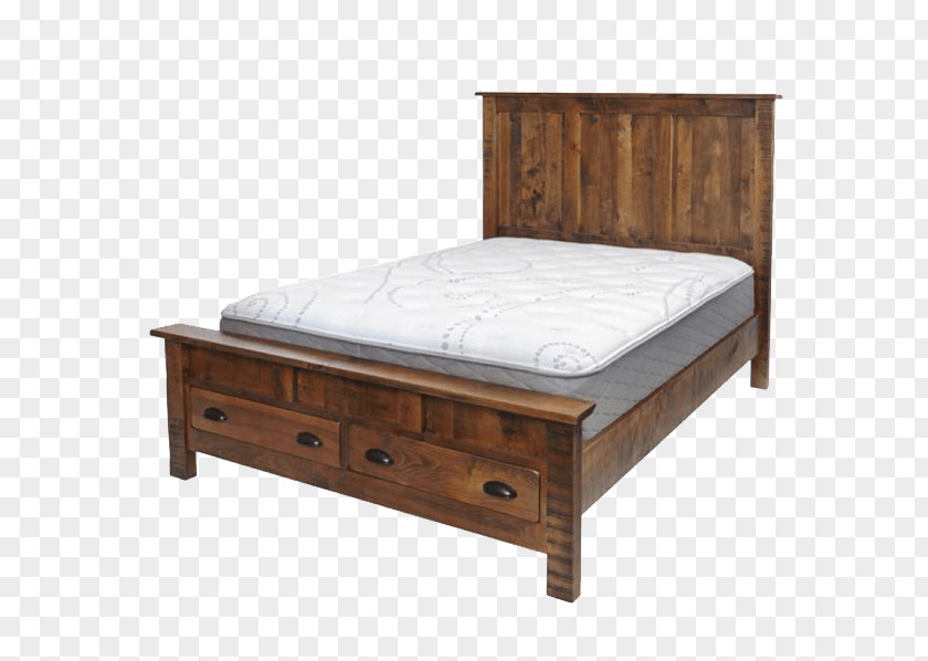 Mattress Bed Frame Bedside Tables Furniture PNG