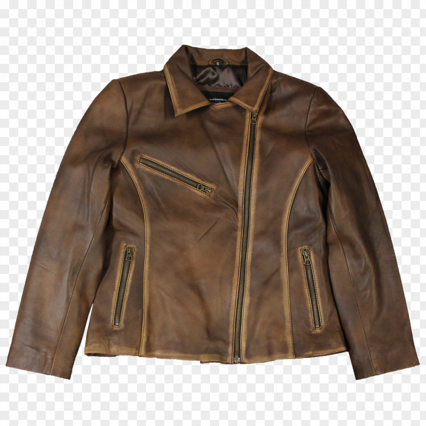 Old Style Leather Jacket Fashion Coat PNG