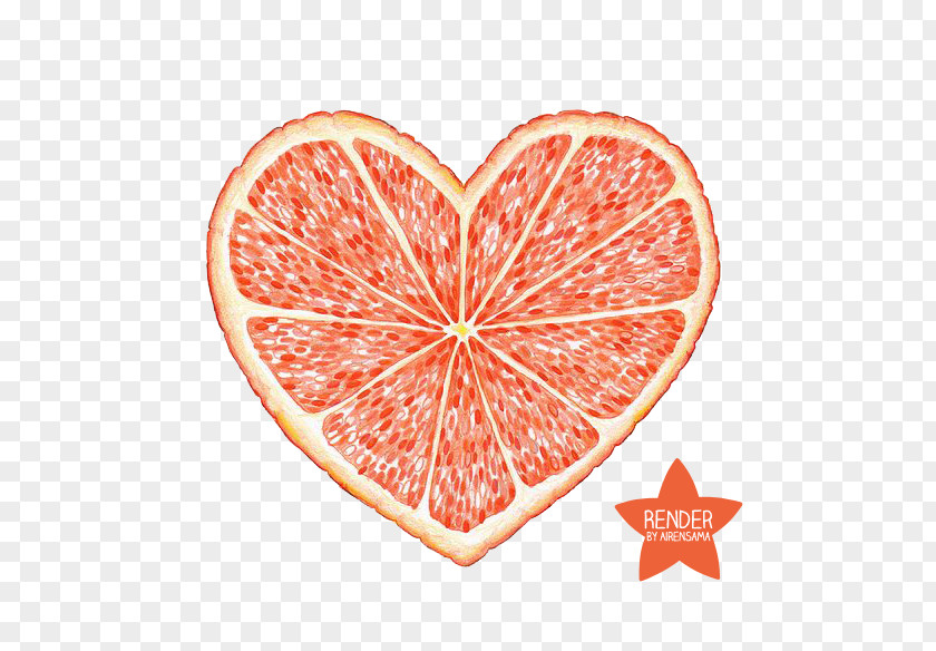 Orange Blood Drawing Heart PNG