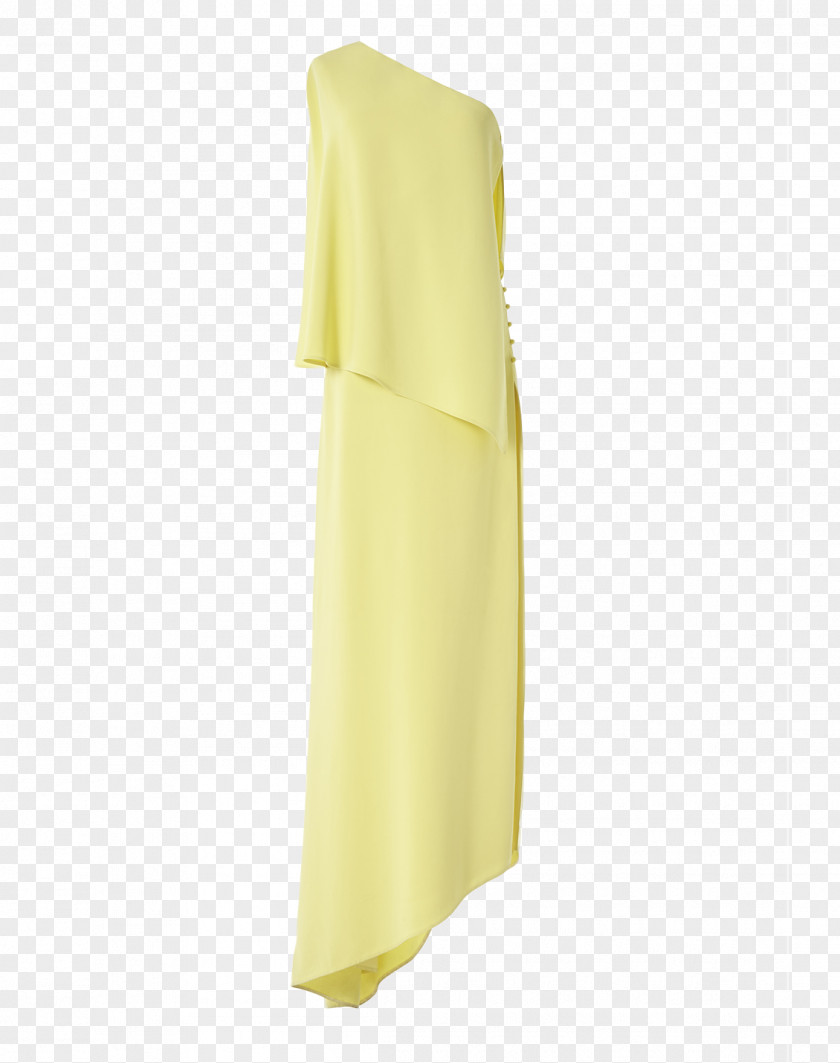 Pomelo Shoulder Silk Dress PNG
