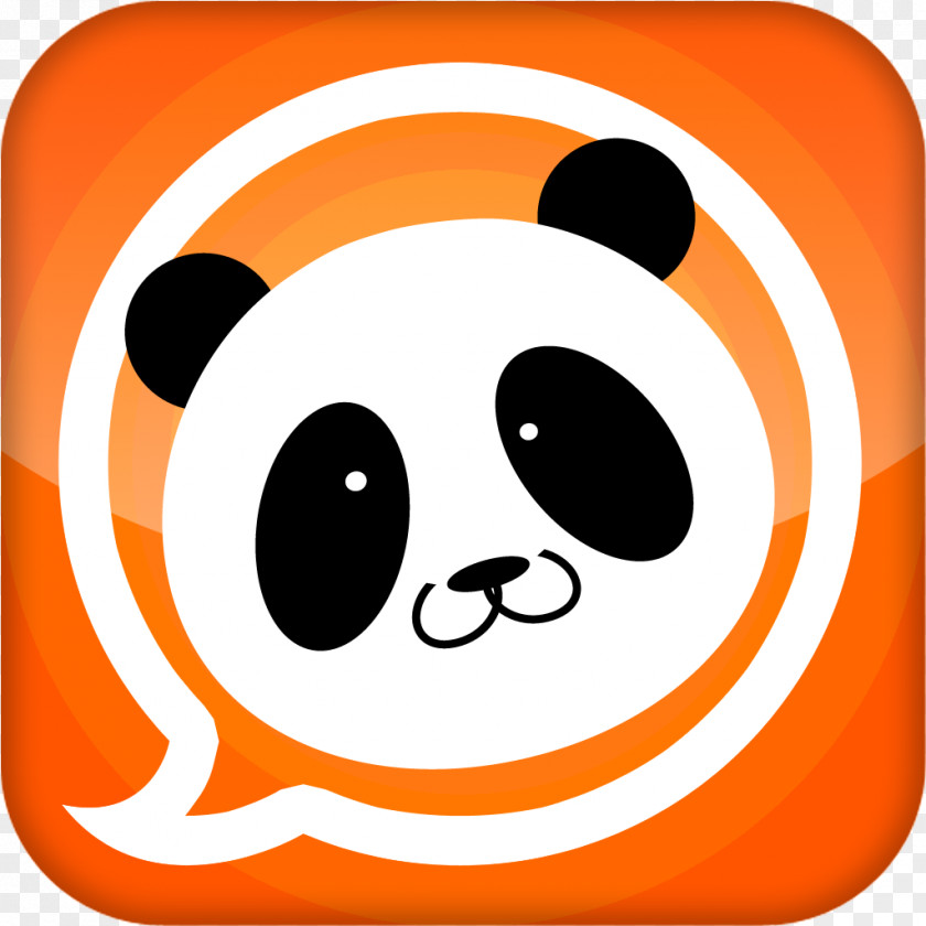Pomo Panda Smiley Snout Line Text Messaging Clip Art PNG