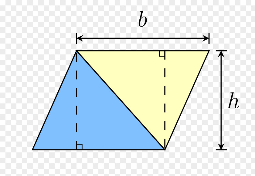 Right Triangle Parallelogram Area Mathematics Square PNG