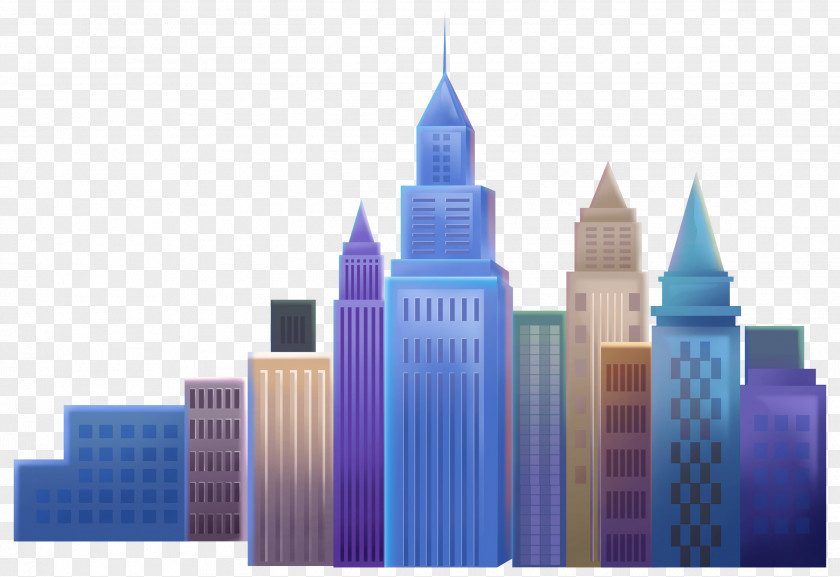 Skyscraper Purple PNG