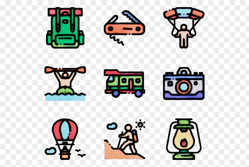 Fictional Character Mode Of Transport Green Clip Art Line PNG