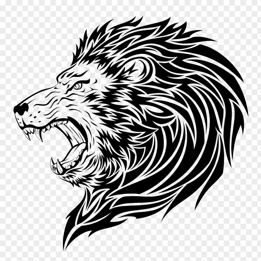 Lion Tattoo Artist Roar PNG