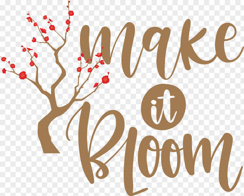 Make It Bloom Spring PNG