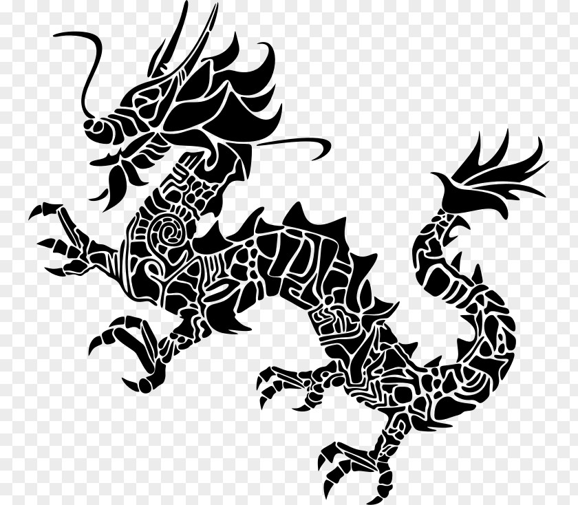 Oriental Chinese Dragon Clip Art PNG