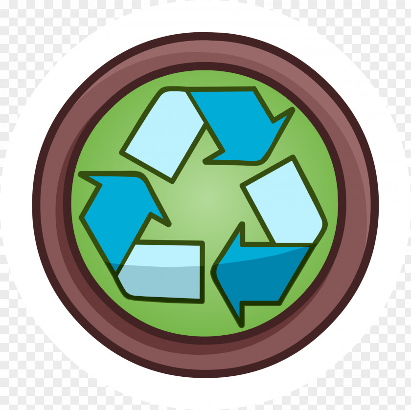 Pin Club Penguin Recycling Symbol Waste Clip Art PNG