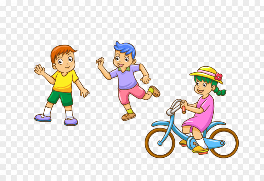 Vector Children's Bicycles Child Clip Art PNG