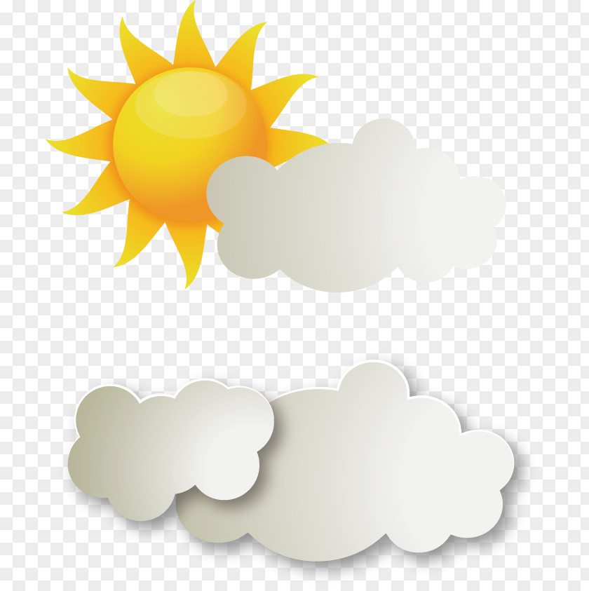 Vector Painted Weather Euclidean Cloud PNG