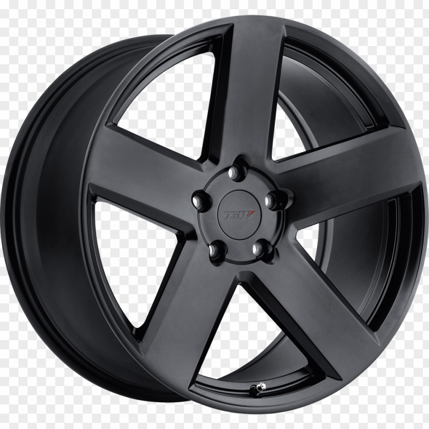 Black Tire Car TSW Wheels BRISTOL Matte Custom Wheel PNG