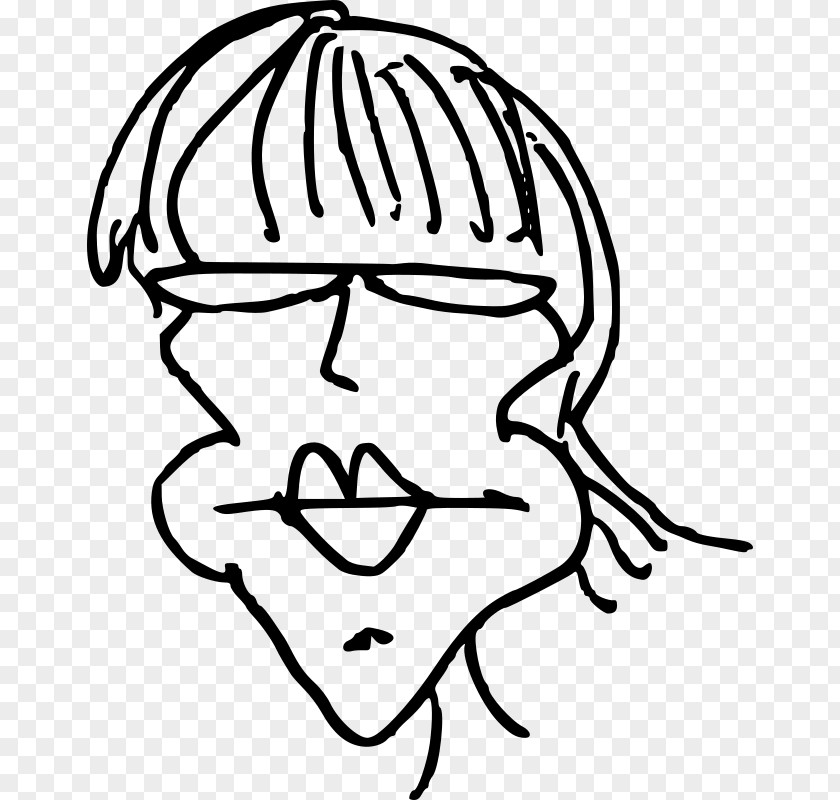 Cartoon Head Black And White Comics Clip Art PNG