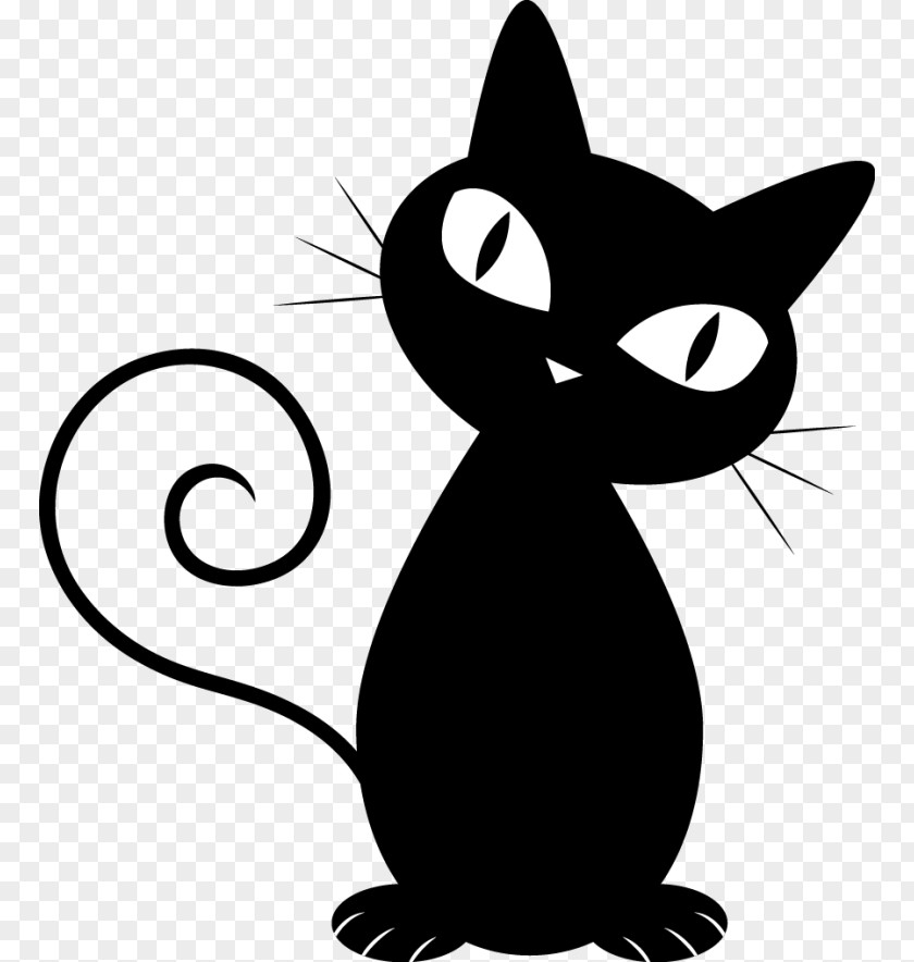 Cat Black Drawing Silhouette PNG