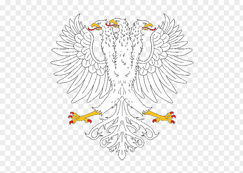 Hammer And Sickle Three-headed Eagle Heraldry Coat Of Arms Illustration PNG
