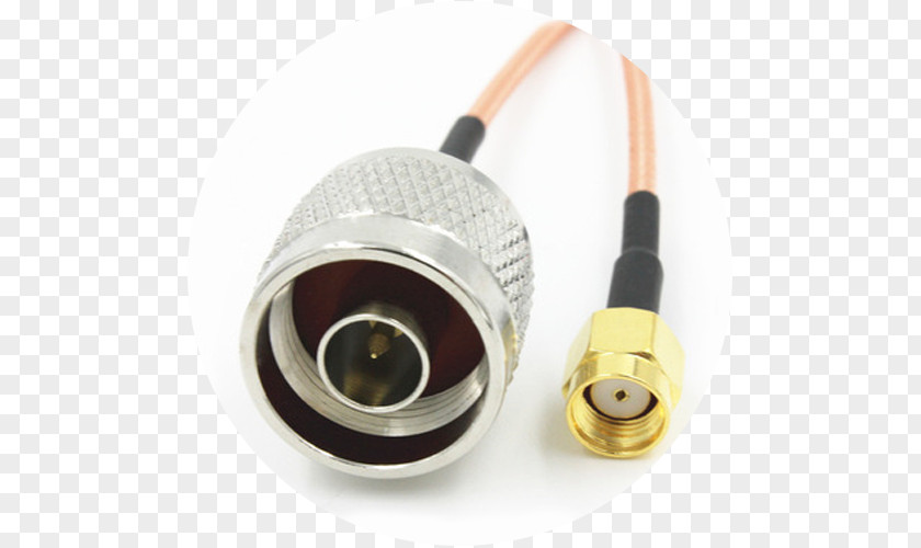 Pigtail Coaxial Cable RP-SMA SMA Connector PNG