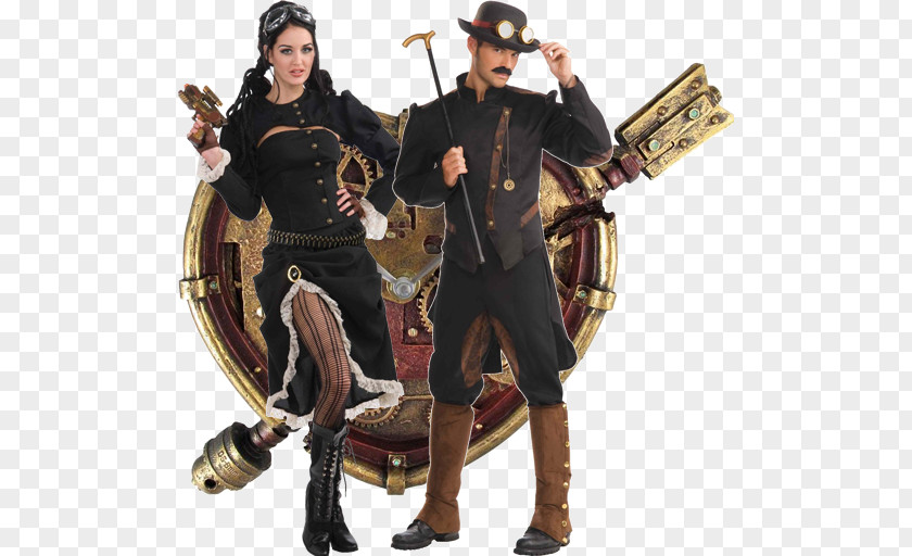 Steampunk Gear Fashion Costume Clothing Dress PNG