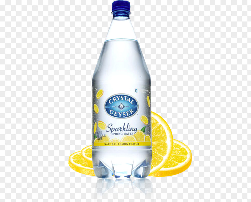 Crystal Geyser Mineral Water Carbonated Fizzy Drinks Company Bottle PNG