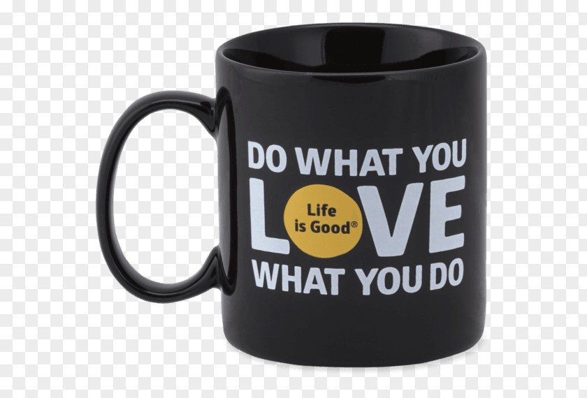 Mug Coffee Cup Life Is Good Company Art PNG