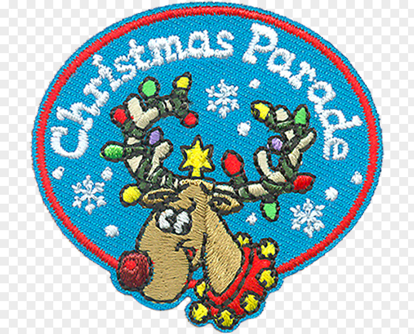 Rational Background Santa Claus Parade Christmas Day Embroidered Patch PNG