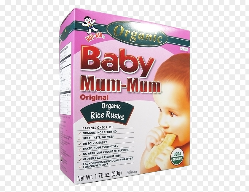 Rusk Baby Food Organic Infant Rice PNG