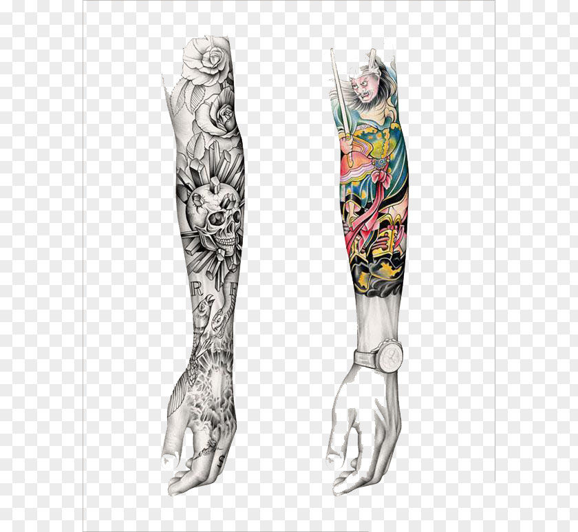 Tattoo Arm Sleeve PNG