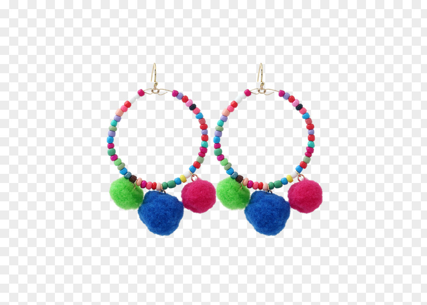 Necklace Earring Bead Pom-pom Jewellery PNG