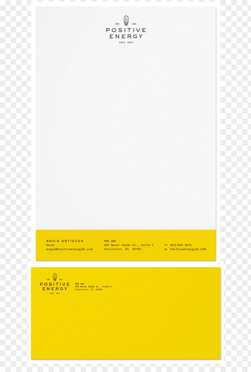 Positive Energy Paper Letterhead Logo Stationery Business Cards PNG