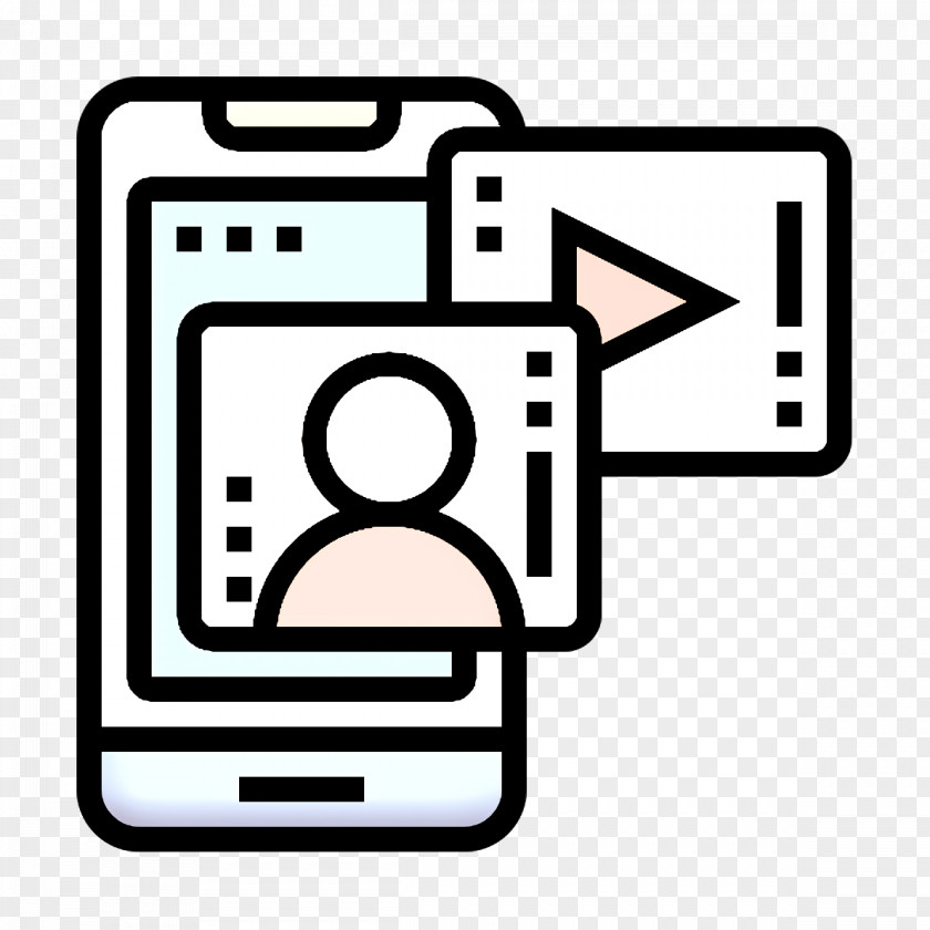 Videoplayer Icon Communication Smartphone PNG