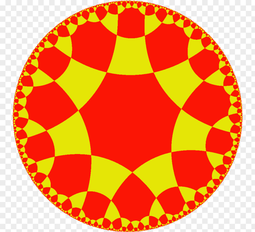 Circle Hyperbolic Geometry Symmetry Space Tessellation PNG