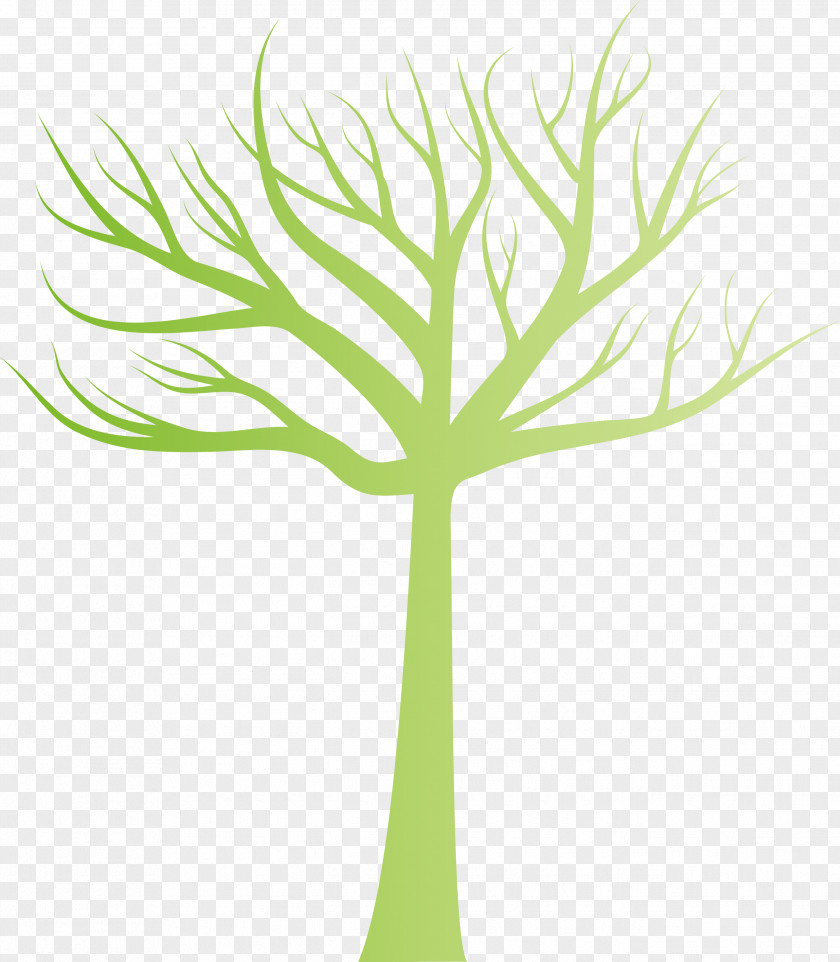 Green Leaf Tree Plant Stem PNG