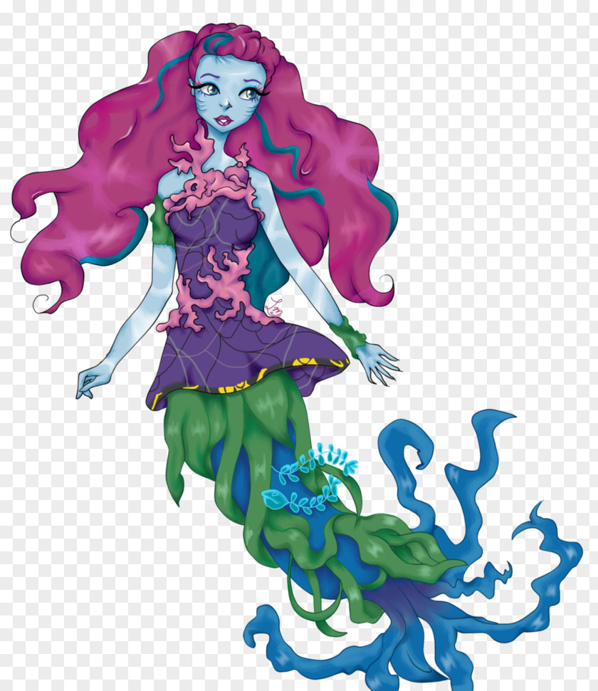 Reef Monster High Barbie Legendary Creature Art PNG
